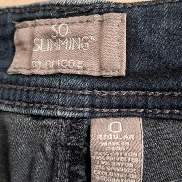 SO SLIMMING BY CHICOS JEANS PANTS DENIM SIZE 0 - Picture 5 of 12